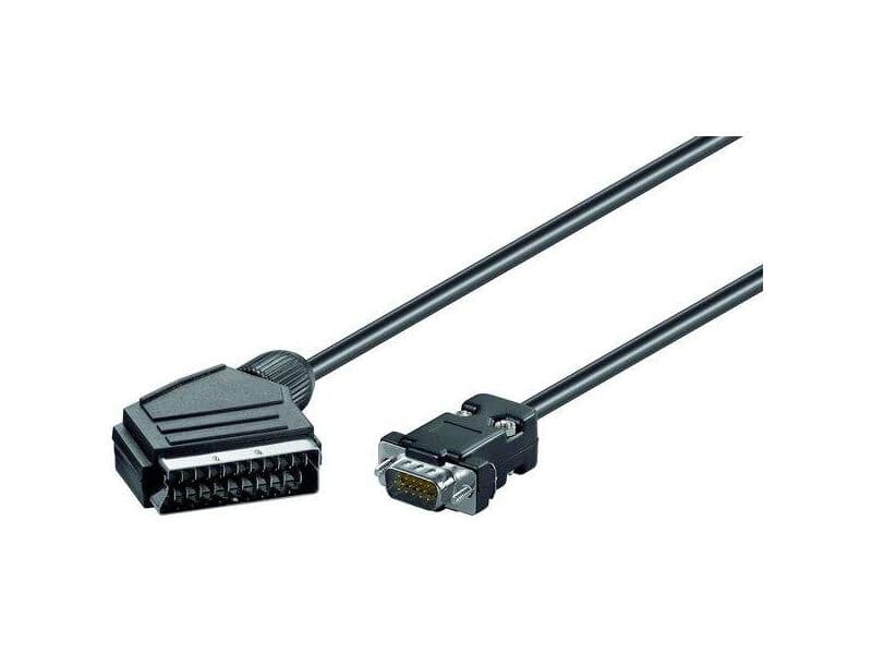 Audio-Video-Kabel 7,5m, Scartstecker>15-pol High-Density Stecker