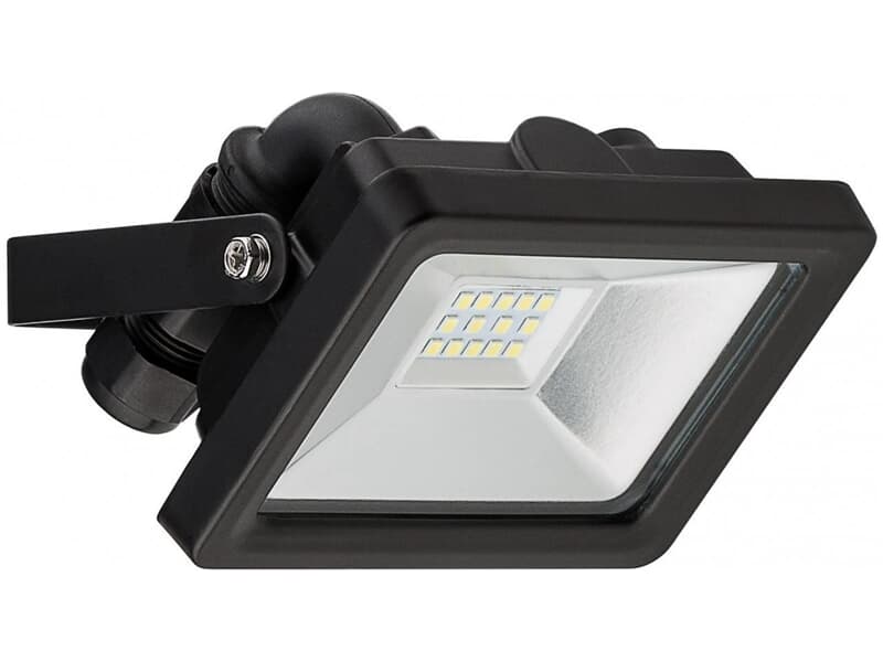 goobay LED Außen-Flutlichtstrahler schwarz, 10W