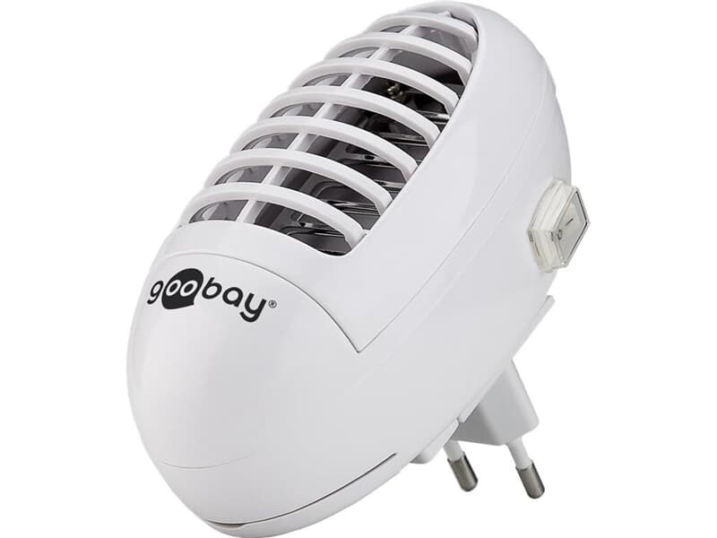 Goobay UV-LED-Insektenvernichter, Weiß - sehr effektiver Schutz gegen lästige Insekten, insbesondere