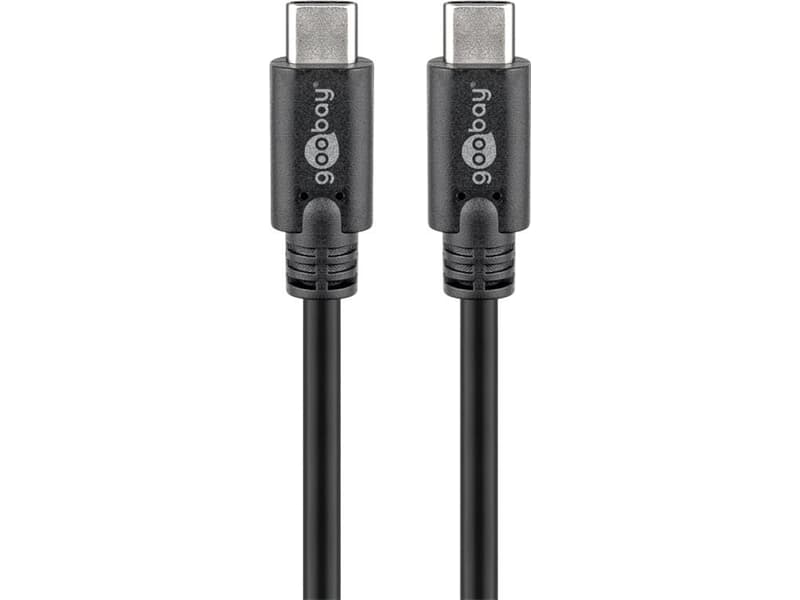Goobay USB-C™ 3.1 Generation 1 Kabel, schwarz, 3 m - USB-C™-Stecker > USB-C™-Stecker