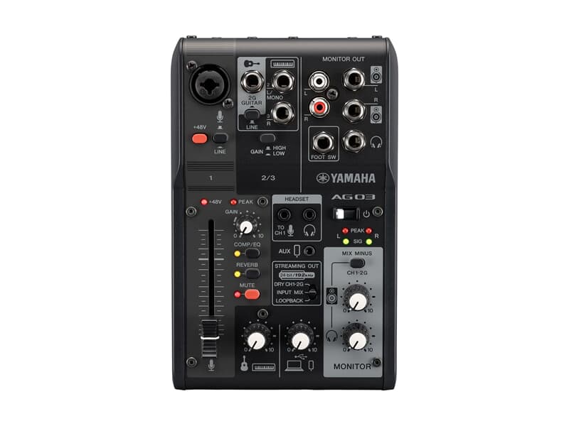 Yamaha AG03MK2B Live Streaming Mixer MK2, schwarz