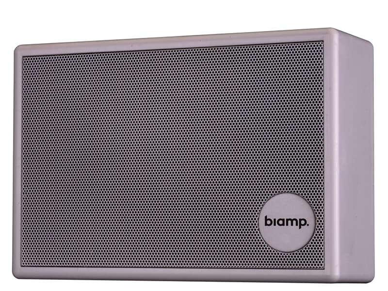 biamp. SM6V-W Weiß - Wandlautsprecher mit eingebautem Lautstärkeregler, 100 Volt/6 Watt Betrieb, weiß