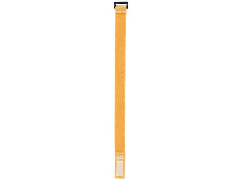 DAP-Audio Klett Kabelbinder gelb, 10 Stück Packung, 36 x 2,5 cm