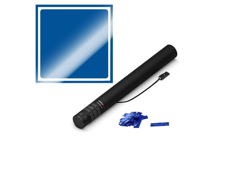 MAGICFX® Elektrische Konfettikanone, 50cm, Blau Metallic