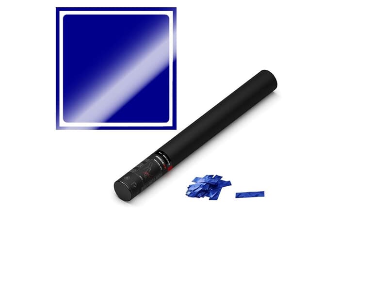 MAGIC FX Konfettikanone Handheld, 50cm, Blau Metallic