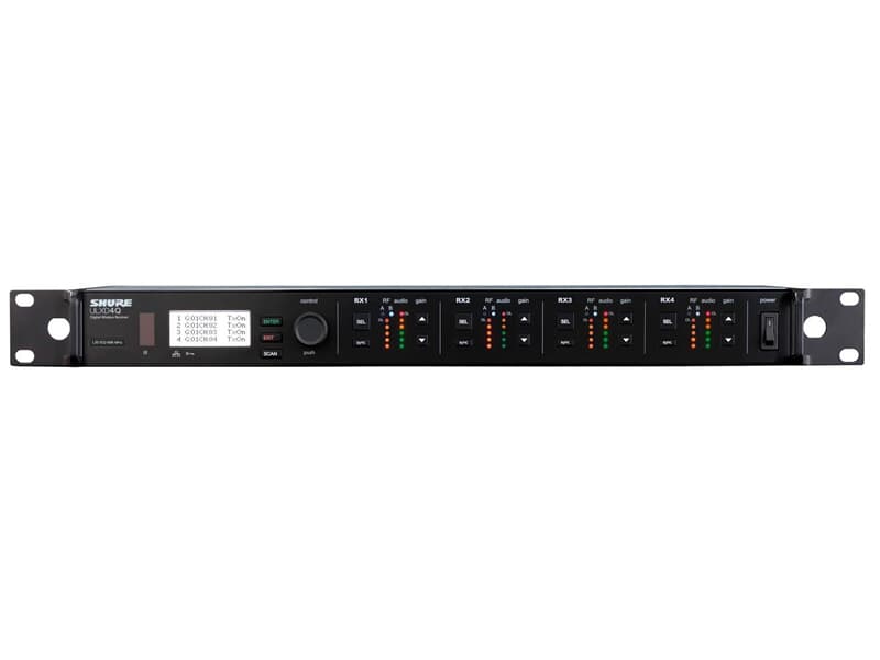 SHURE ULXD4QE 4-Fach Empfänger digital L51 632 Mhz bis 696 Mhz