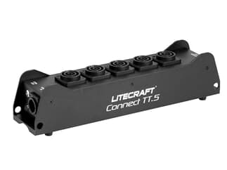 LITECRAFT Connect TT.5,1x powerCON True1 In,5+1x powerCON True1 Out,Control LED blue