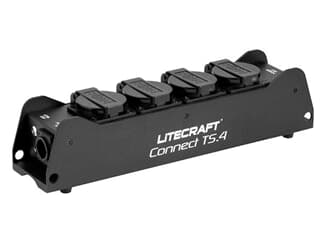 LITECRAFT Connect TS.4,1x powerCON True1 In,1x powerCON True1 Out,4x Schuko Out