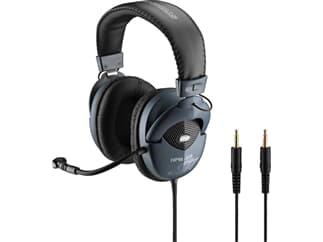 MONACOR HPM-535 - Professioneller Stereo-Kopfhörer mit Elektret-Bügelmikrofon