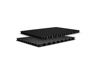 Adam Hall Hardware 05104 B - SolidLite® PP-Platte schwarz / schwarz 10,4 mm, 2500 x 1250 mm