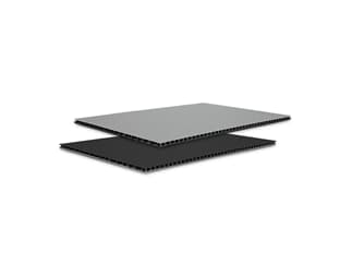 Adam Hall Hardware 0546 BG - SolidLite® PP. Plate black / grey 4.5 mm, 2500 x 1250 mm
