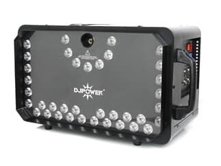 DJ POWER Nebelmaschine H-2VSD mit 37x8W RGBA LEDs