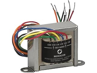 MONACOR TR-175/10 - 100-V-Leistungs-Audio-Transformator