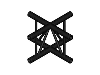 DURATRUSS DT 32/2-C41VX Black, 4-Wege-Kreuz, vertikal, schwarz