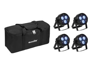 EUROLITE Set 4x LED PARty Hybrid Spot + Soft Bag
