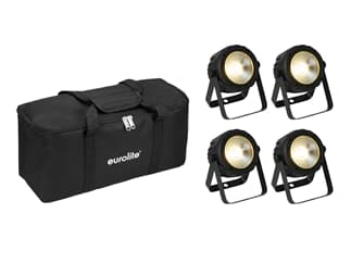 EUROLITE Set 4x LED PARty Spot COB + Soft Bag