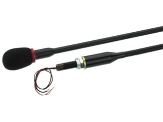 MONACOR EMG-610P - Elektret-Schwanenhalsmikrofon mit rotem Leuchtdiodenring