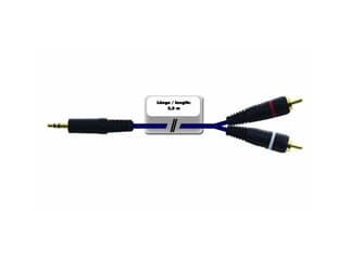 Kabel AC-30 3,5mm Klinke stereo/2x Cinch