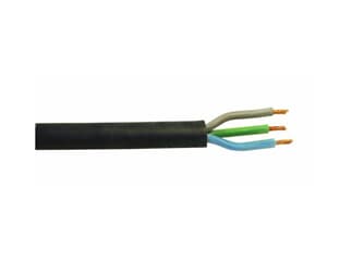 Silikon-Kabel 3x1,5mm² schwarz 100m