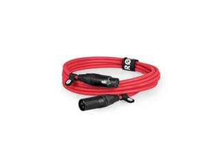 RODE XLR3M-R Canare Kabel 3m rot