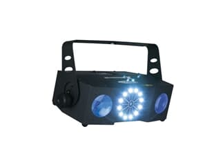 Showtec X-Terminator 6 x 3W RGBWA LED + 12 Strobes + RG Laser