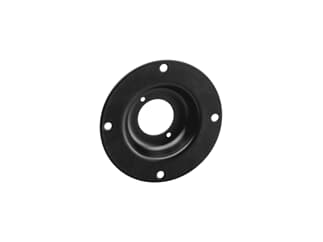 Adam Hall Hardware 49051 BLK - Round Steel Mounting Plate for 1 x Universal D-Type Socket, black
