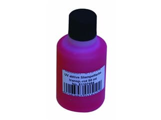 UV-aktive Stempelfarbe, transp.rot, 50ml