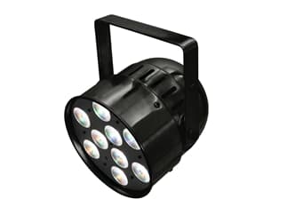 EUROLITE LED PAR-56 HCL Short schwarz Short-Spot mit 10-W-HCL-LEDs (6in1 LEDs)