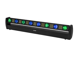 EUROLITE LED BAR-8 Swing QCL Leiste - Neigbare LED-Lichteffektleiste mit 8 Beams und Strobeeffekt