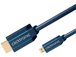 Clicktronic Casual Micro-HDMI™Adapterkabel Ethernet, 3,0m  HDMI auf Micro-HDMI