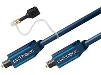 Clicktronic Casual Opto-Kabel-Set(TOSLINK-Stecker/TOSLINK-Stecker), 2,0m