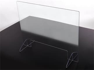 Hygieneschutzwand 800x600 Transparenter Husten und Spuckschutz aus Acrylglas