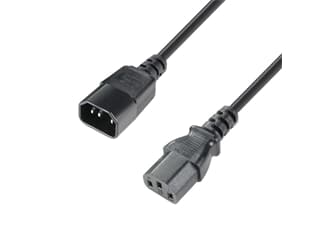 Adam Hall Cables 8101 KD 0050 - IEC Extension Cable 3 x 1.0 mm²  0.5 m