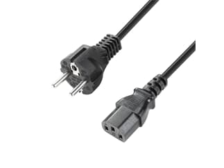 Adam Hall Cables 8101 KH 0150 - Kaltgerätekabel CEE 7/7 - C13 1,5 m