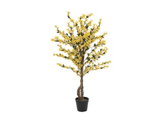 Europalms Forsythienbaum mit 4 Stämmen, gelb, 120 cm - Kunstpflanze