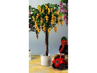 Goldregenbaum gelb Zementfuß 180cm, Kunstpflanze