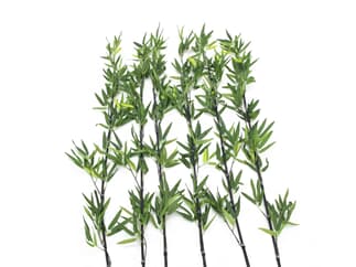 Europalms Bambusstab mit Blättern, 180cm, 6er Pack - Kunstpflanze