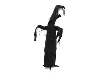 Europalms Halloween Schwarzer Baum, animiert, LED-Augen & Sound