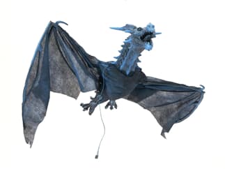 Europalms Halloween Flying Dragon Spannweite 120cm - Animierte Drachenfigur zum Aufhängen