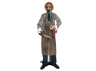 EUROPALMS Halloween Figure Zombie with chainsaw, animated, 170cm