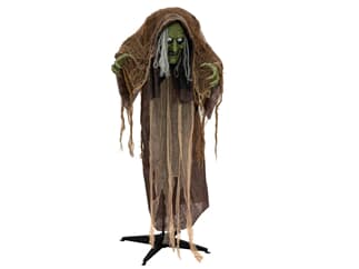 EUROPALMS Halloween Figur Hexe buckelig, animiert,