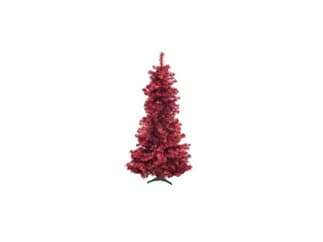 Europalms Kunststoff Tannenbaum Futura rot-metallic / Weihnachtsbaum / Christbaum 210cm