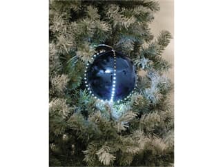 Europalms LED Christbaumkugel 15cm, dunkelblau