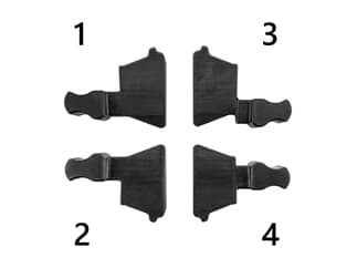 Defender MIDI 5 2D Adapter Set - Midi 5 Module System - Adapter Set for connecting Middle Section/Ramp with Midi Cable Protector (85300/301)