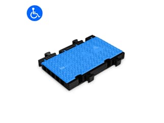 Defender MIDI 5 2D BLU HV - Midi 5 2D Blu Modular System for Wheelchair Accessible Transition - half Version
