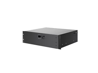 Adam Hall 19" Parts 87403 A CL - Rack Drawer 3 U Aluminium with Built-In Combination Lock