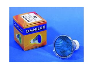 OMNILUX GU-10 230V/50W 2000h 25° blau