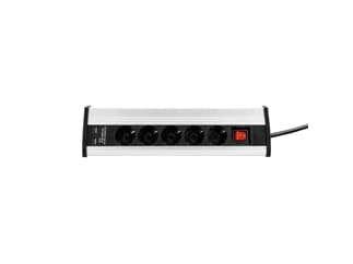 Adam Hall Cables 8747 DS5 USB - Stromverteiler 5-Fach mit Schalter & 2 x USB - 1,4 m