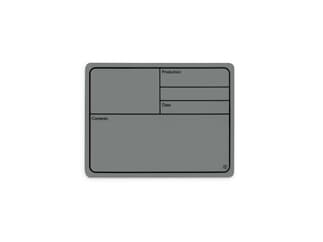 ah Hardware 88001 M GREY - Beschriftungsschild Kunststoff, magnetisch 177 x12