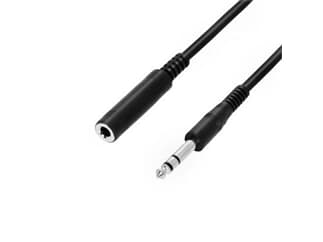 Adam Hall Cables 3 STAR BOV0300 - Kopfhörerverlängerung 6,3 mm Klinkenbuchse TRS auf 6,3 mm Klinke T